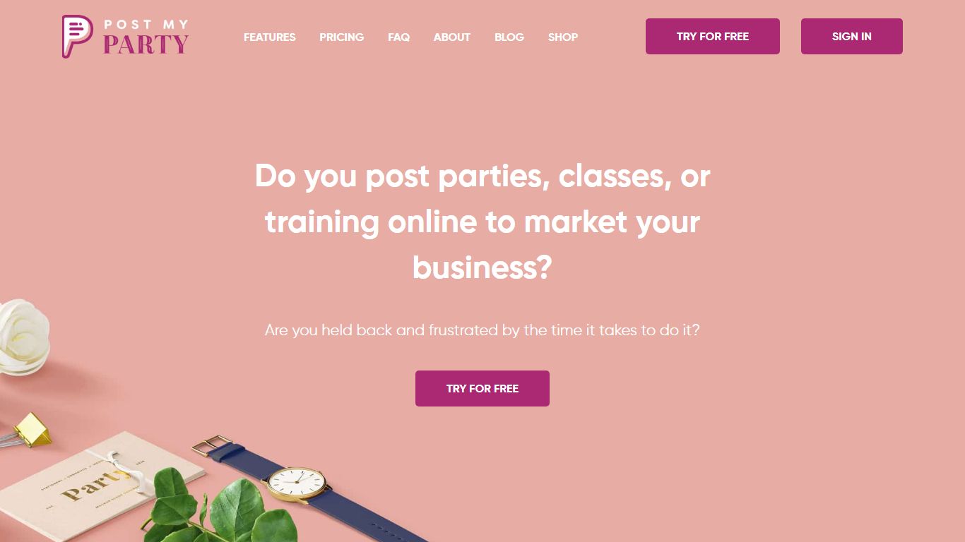 PostMyParty: We Make Facebook Parties Easy!